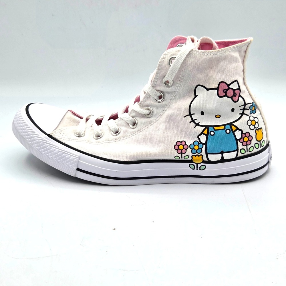 CONVERSE Hello Kitty Chuck Taylor All Star High Top White Women's 11 Men's 9